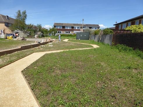 garden with path