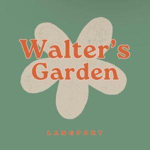 Walter's Garden Langport Logo with flower motif