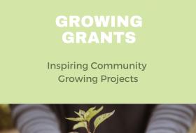 Cover of growing grants booklet - hads holding plant
