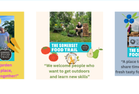 images of garden projects taking part in Somerset Food Trail